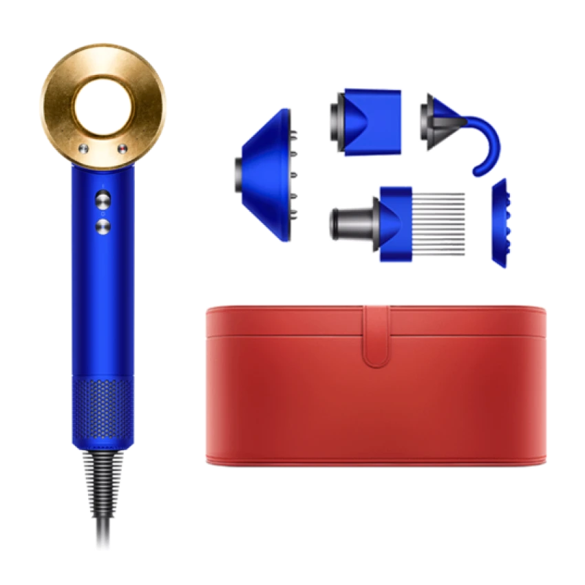 Dyson Supersonic™ HD07 шаш кептіргіші, көк/алтын - 0