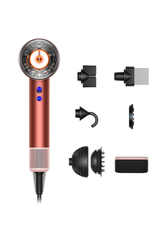 Dyson Supersonic Nural™ HD16 шаш кептіргіші, құлпынай-қола/нәзік-қызғылт