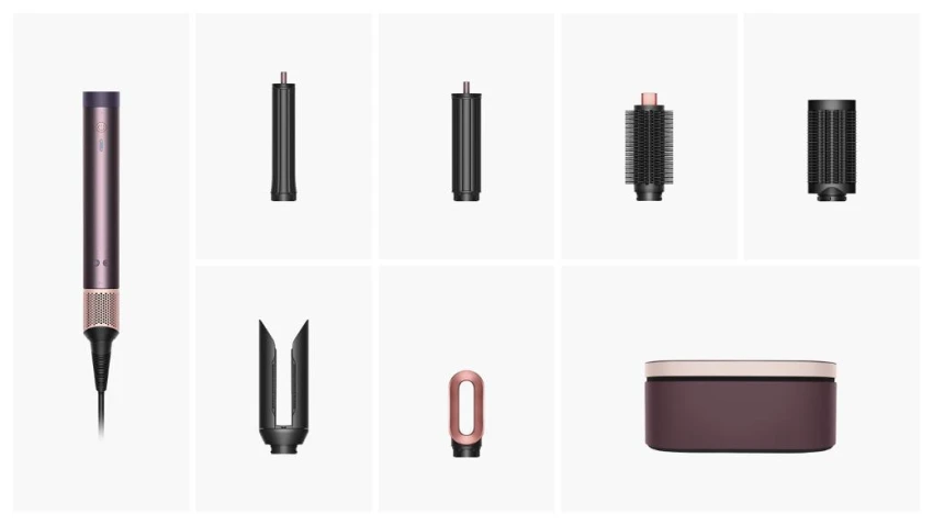 Dyson Airwrap Straight+Wavy HS09 Co-anda 2x пурпурлы яшма стайлері - video