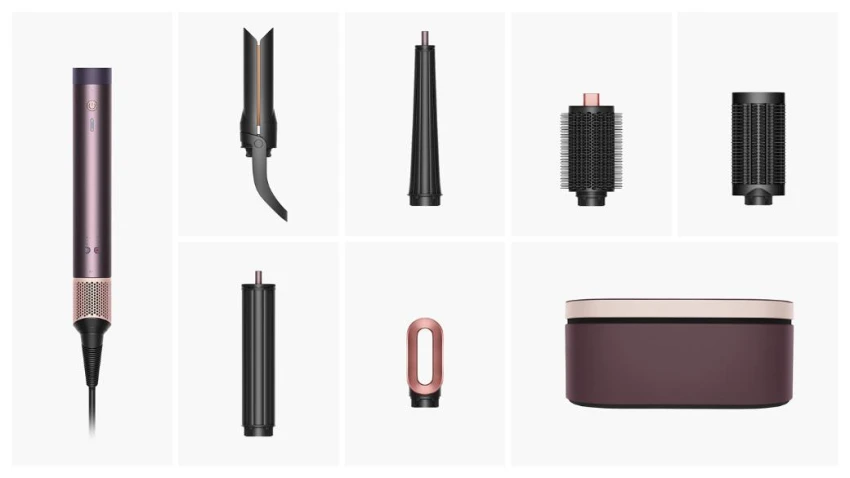 Dyson Airwrap Straight+Wavy HS09 Co-anda 2x пурпурлы яшма стайлері - video