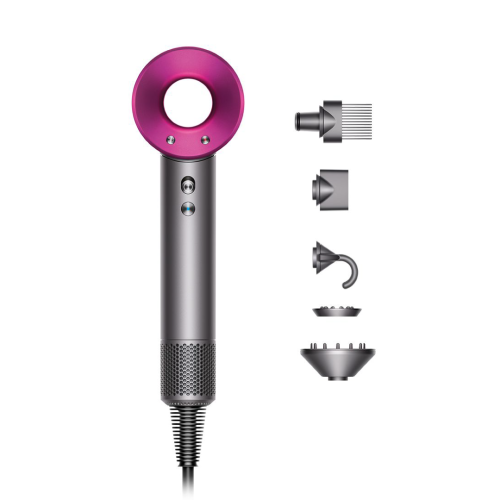 Dyson Supersonic™ HD07 шаш кептіргіші, никель/фуксия
