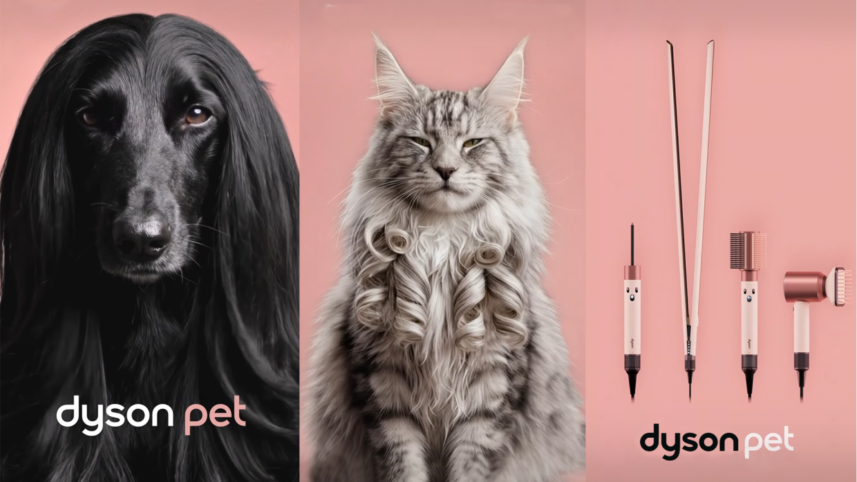 Төрт аяқты достарыңызға арналған Dyson Beauty Pet желісі.